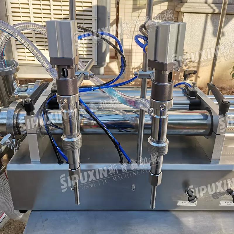 SPX Price de fábrica Horizontal Máquina de llenado de cabezal simple y doble Velocidad ajustable Máquina de llenado de precisión