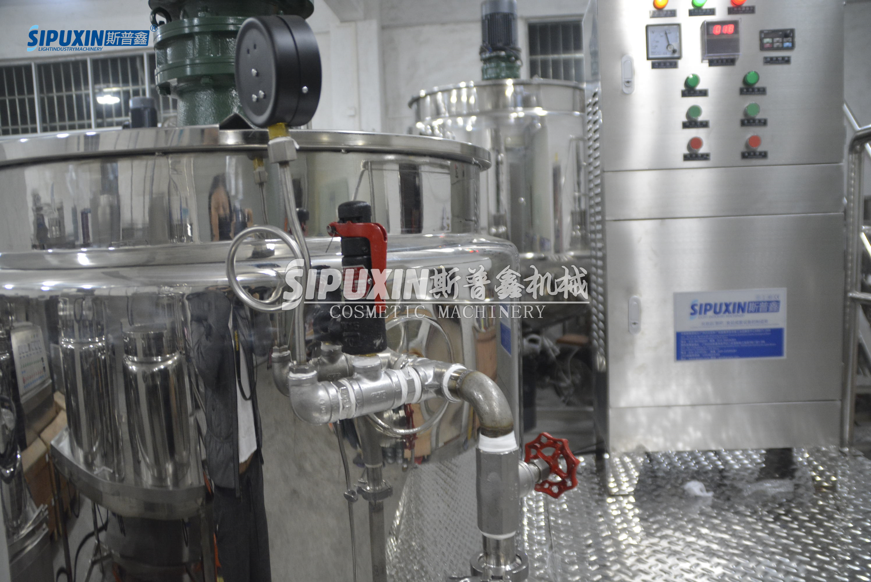 300L Tanque de mezcla de paletas de calentamiento de calefacción de bobina para productos químicos