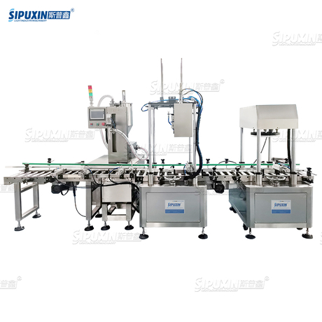 SPX Automatic Pesaje Máquina de llenado Detergente Lubricante Oil Línea de producción de llenado