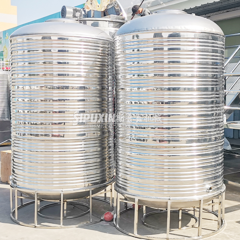 Nuevo equipo de almacenamiento químico Tanque de almacenamiento de agua 304 Tanque de agua de acero inoxidable