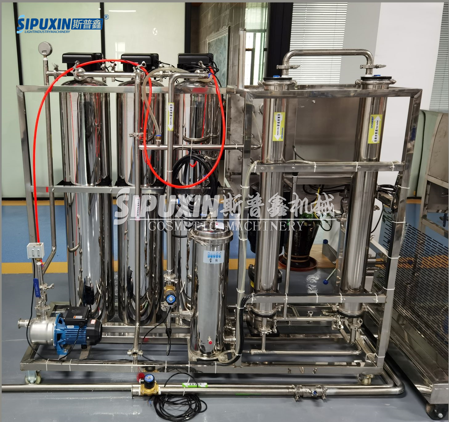  RO Máquina de filtro de agua vegetal para agua potable de alimentos comerciales