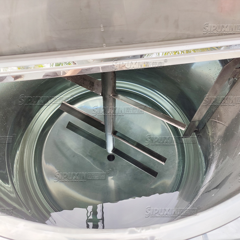 Tanque de mezcla de una sola capa de acero inoxidable 1000L para líquido