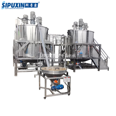 Equipo de mezcla industrial monocapa SPX 6000L con 3 motor