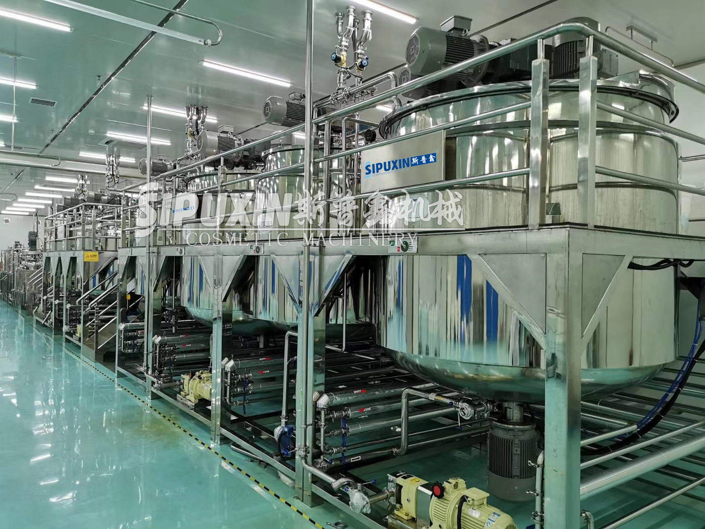  Maquinaria de mezcla de combinación grande y industrial para la recolección de casos de fábrica