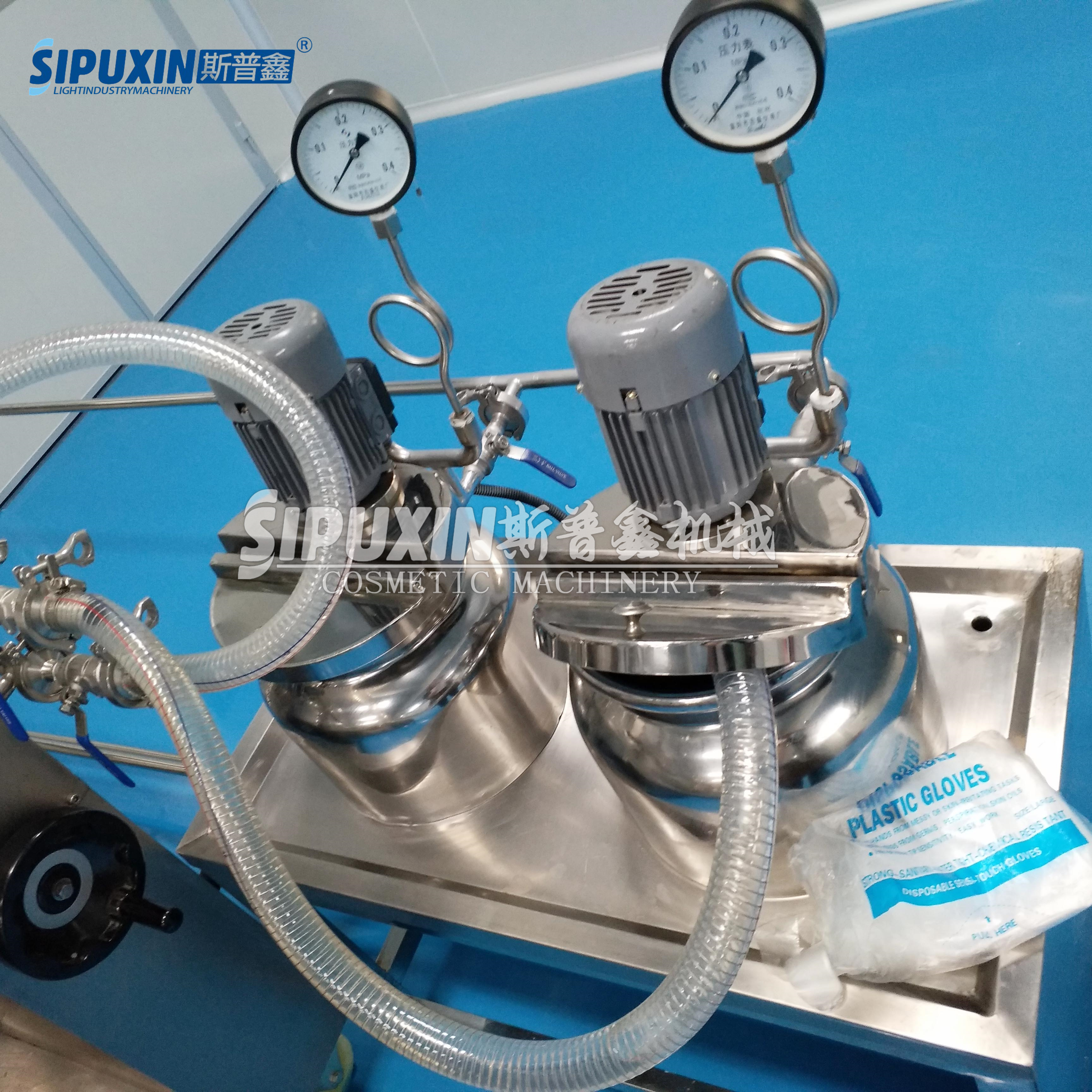 Homogeneizador emulsionante de vacío SPX 5L con interruptor de botón de prensa para químicos
