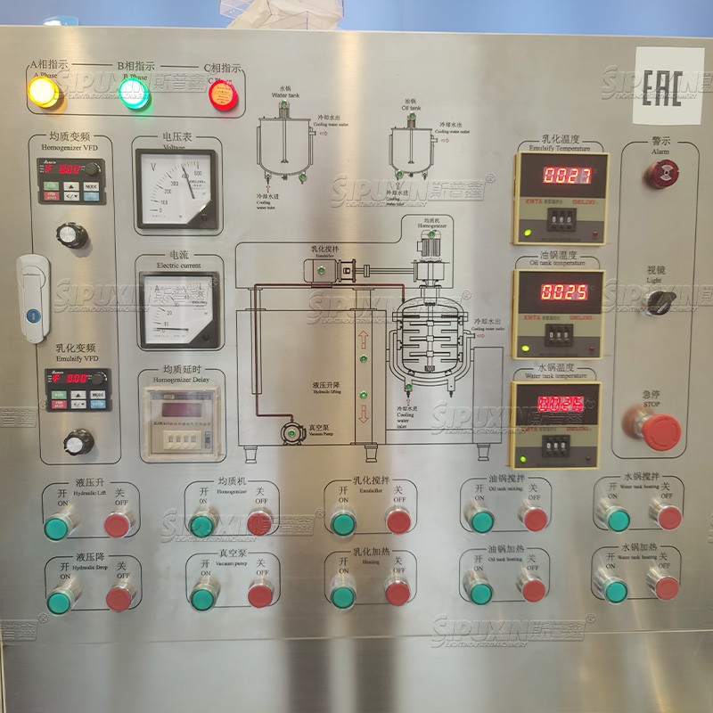 Top 1 Vacuum High Shear cosmetics Production Homogenizadores de equipos de mezcla Reactor