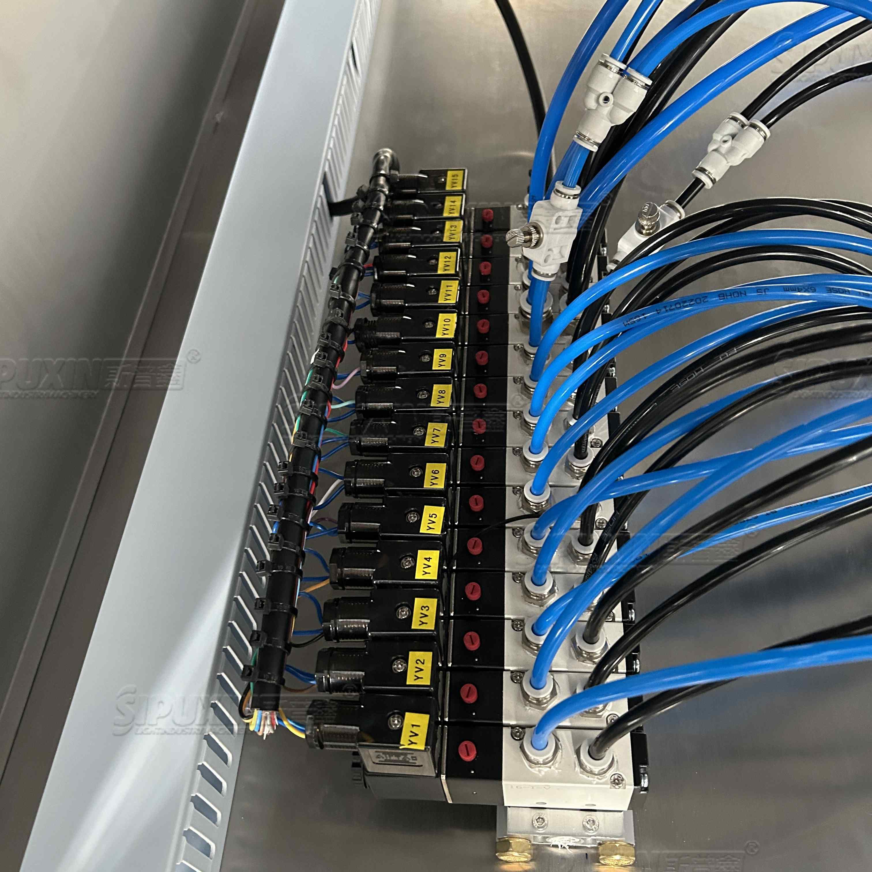 Máquina de sellado de película de rollo de 8 cabezas SPX para bebidas, etc. Industria