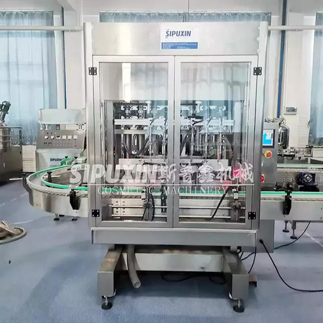 SPX SUS.316 Acero inoxidable 6 cabezas de alta eficiencia Cosméticos Cosméticos Equipo de llenado Machina de llenado con PLC