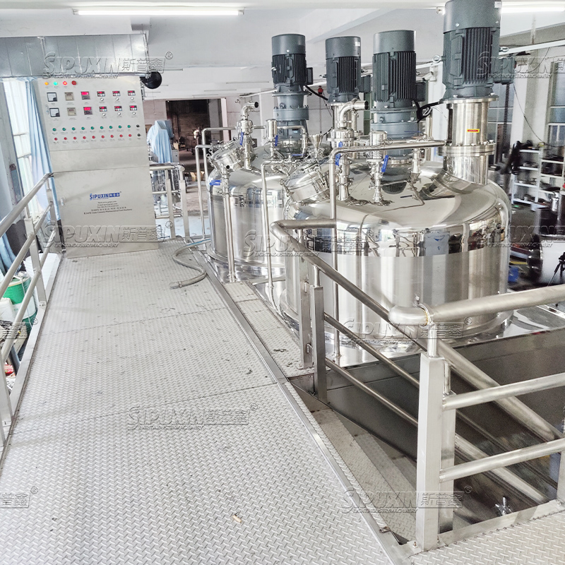 Hecho en China Automático PLC Control Smart Control Controlador de vapor Calefacción Homogeneización Homogeneizando Máquina de homogeneización Emulsionante emulsionante