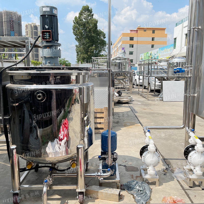 CIP 500L Tank de limpieza in situ para la industria de procesamiento de alimentos 