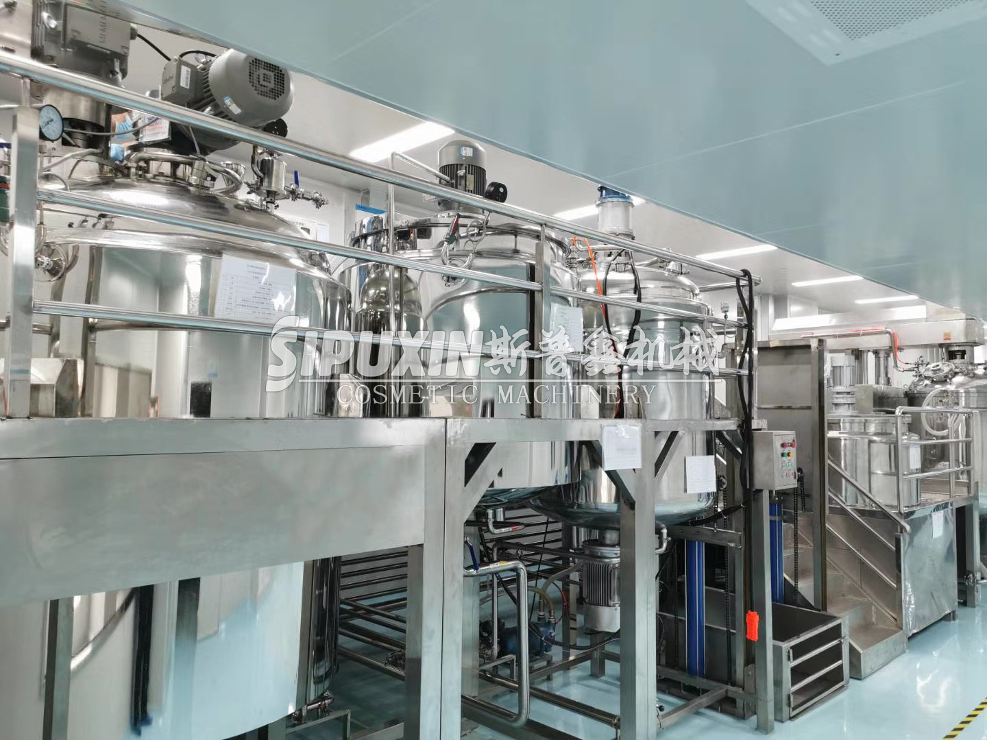  Maquinaria de mezcla de combinación grande y industrial para la recolección de casos de fábrica