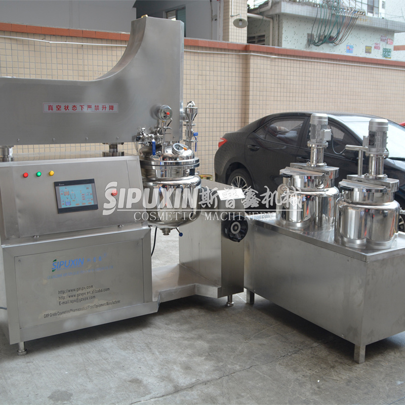 Máquina de emulsión homogénea SPX 100L con panel de control PLC 