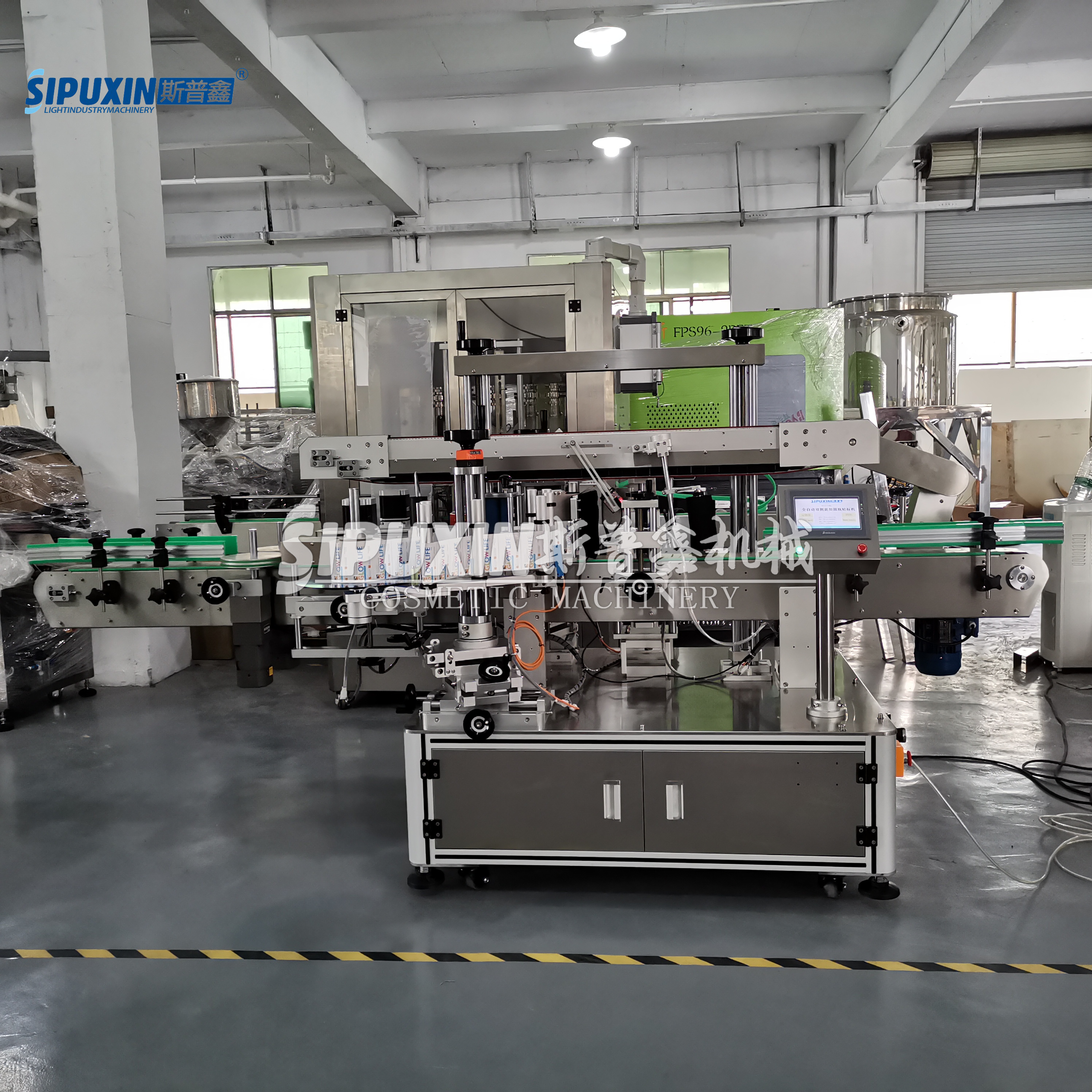 Máquina de etiquetado automático de fábrica de Guangdong para botella
