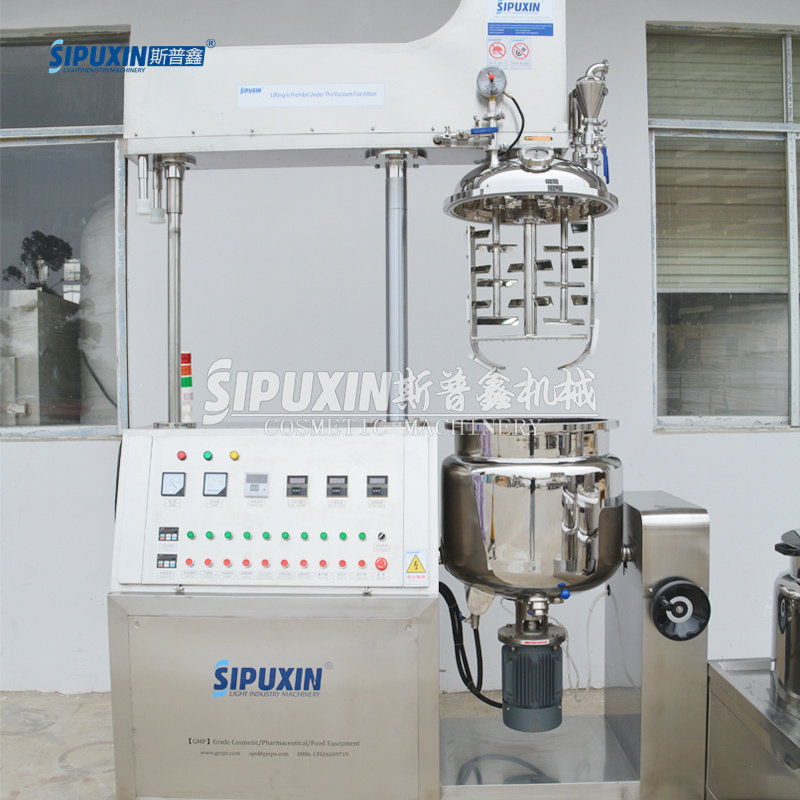 Sipuxin 100l Mezclador de vacío de loción eléctrica de calefacción